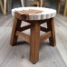 Lion Table + 2 Stools Set